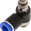 Winkel-Drosselrückschlagventil G 1/8"-8mm,abluftregelnd (Standard)