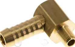 Winkel-Gewindetülle M 8x0,75 (konisch)-9 (3/8")mm, Messing