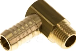 Winkel-Gewindetülle M 14x1,5 (konisch)-13 (1/2")mm, Messing