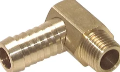 Winkel-Gewindetülle R 1/8"-9 (3/8")mm, Messing