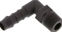Winkel-Gewindetülle R 1/4"-8 (5/16")mm, PA 6