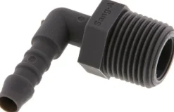 Winkel-Gewindetülle R 3/8"-6 (1/4")mm, PA 6