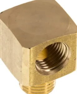 90°-Winkel G 1/4"(IG)-G 1/4"(AG), Messing