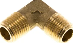 90°-Winkel R 1/4" (AG), Messing