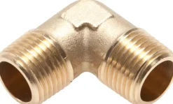 90°-Winkel R 1/4" (AG), Messing