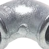 90°-Winkel Rp 1/2"-Rp 1/2", Temperguss verzinkt