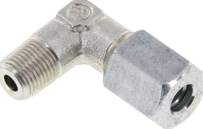 Winkel-Schneidringverschraub. R 1/8"-6 L (M12x1,5), Stahl verzinkt