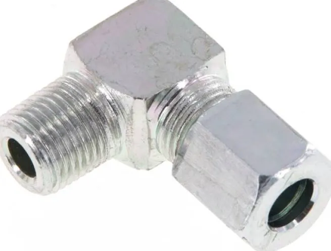 Winkel-Schneidringverschraub. R 1/8"-6 LL (M10x1), Stahl verzinkt