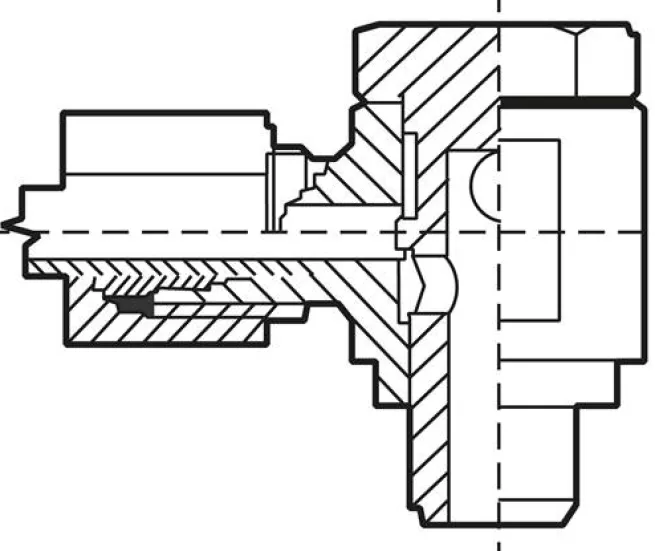 Winkel-Schwenkverschraubung G 1/8"-8 LL (M12x1), Stahl verzinkt