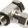 Winkel-Schwenkverschraubung G 1/8"-6 LL (M10x1), Messing vernickelt