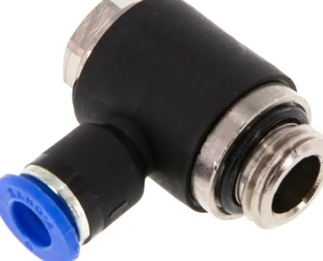 Winkel-Steckanschluss G 1/4"-6mm, IQS-Standard, während der Montage positionierbar
