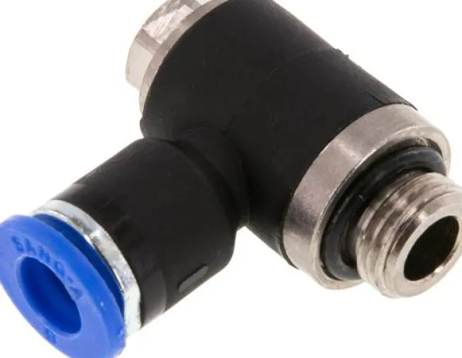 Winkel-Steckanschluss G 1/8"-6mm, IQS-Standard, während der Montage positionierbar