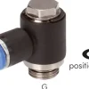 Winkel-Steckanschluss G 1/4"-8mm, IQS-Standard, während der Montage positionierbar