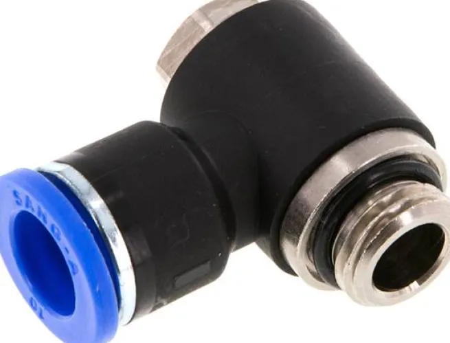 Winkel-Steckanschluss G 1/4"-10mm, IQS-Standard, während der Montage positionierbar