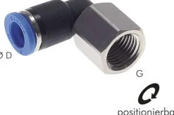 Winkel-Steckanschluss, Inneng. G 3/8"-10mm, IQS-Standard