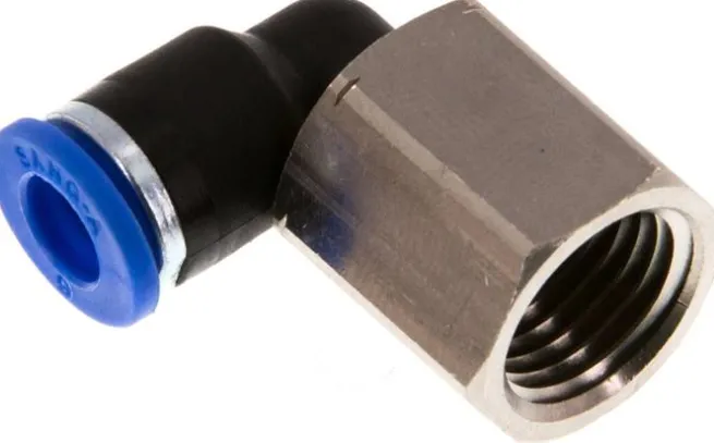 Winkel-Steckanschluss, Inneng. G 1/4"-6mm, IQS-Standard