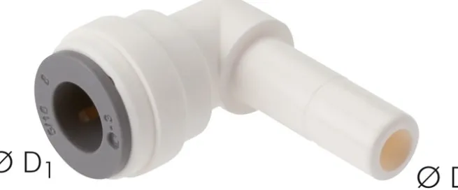 Winkel-Steckanschluss 10mm Stecknippel, IQS-LE (EPDM-Dichtung)