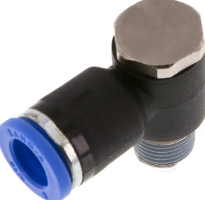 Winkel-Steckanschluss R 1/8"-8mm, IQS-Standard, während der Montage positionierbar
