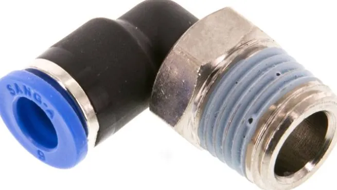 Winkel-Steckanschluss R 1/4"-6mm, IQS-Standard