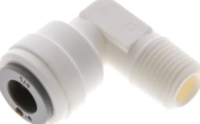 Winkel-Steckanschluss R 1/8"-1/4" (6,35 mm), IQS-LE (EPDM-Dichtung)