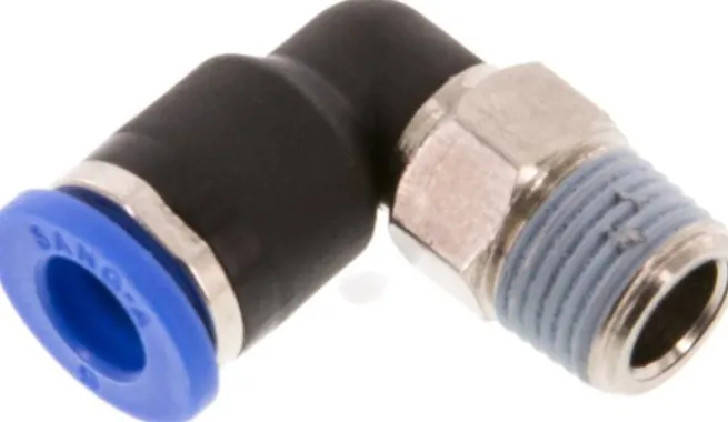 Winkel-Steckanschluss R 1/8"-6mm, IQS-Standard