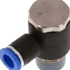 Winkel-Steckanschluss R 3/8"-8mm, IQS-Standard, während der Montage positionierbar