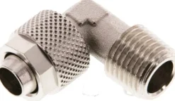 Winkel-Verschraubung R 1/4"-10x8mm, Messing vernickelt