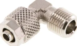 Winkel-Verschraubung R 1/8"-6x4mm, Messing vernickelt