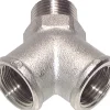 Y-Einschraubstück R 1/2" (AG)- 2 x G 1/2" (IG), Messing vernickelt