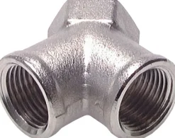 Y-Stück G 3/8" (IG), Messing vernickelt