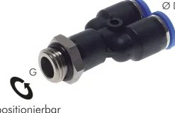 Y-Steckanschluss G 1/4"-8mm, IQS-Standard