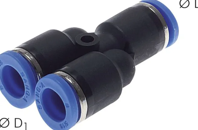 Y-Steckanschluss 4mm-4mm, IQS-Standard