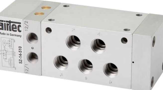 Zweihand-Sicherheitsblock G 1/4", 5/2-Wege (Federrückstellung)