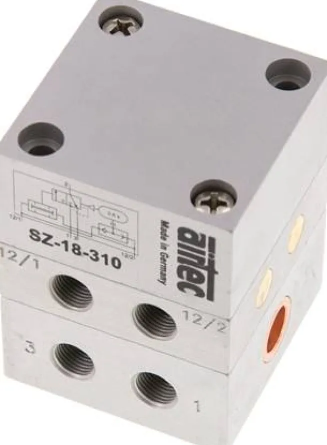 Zweihand-Sicherheitsblock G 1/8", 3/2-Wege (NC) Typ SZ 18 310