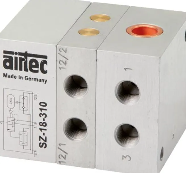 Zweihand-Sicherheitsblock G 1/8", 3/2-Wege (NC) Typ SZ 18 310
